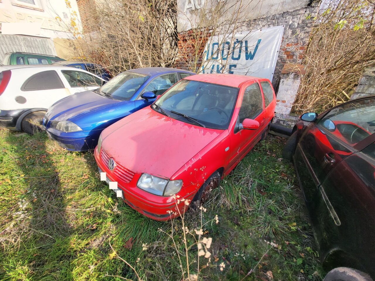 Opuszczony komis samochodowy - cmentarzysko pojazdów - ksurbex