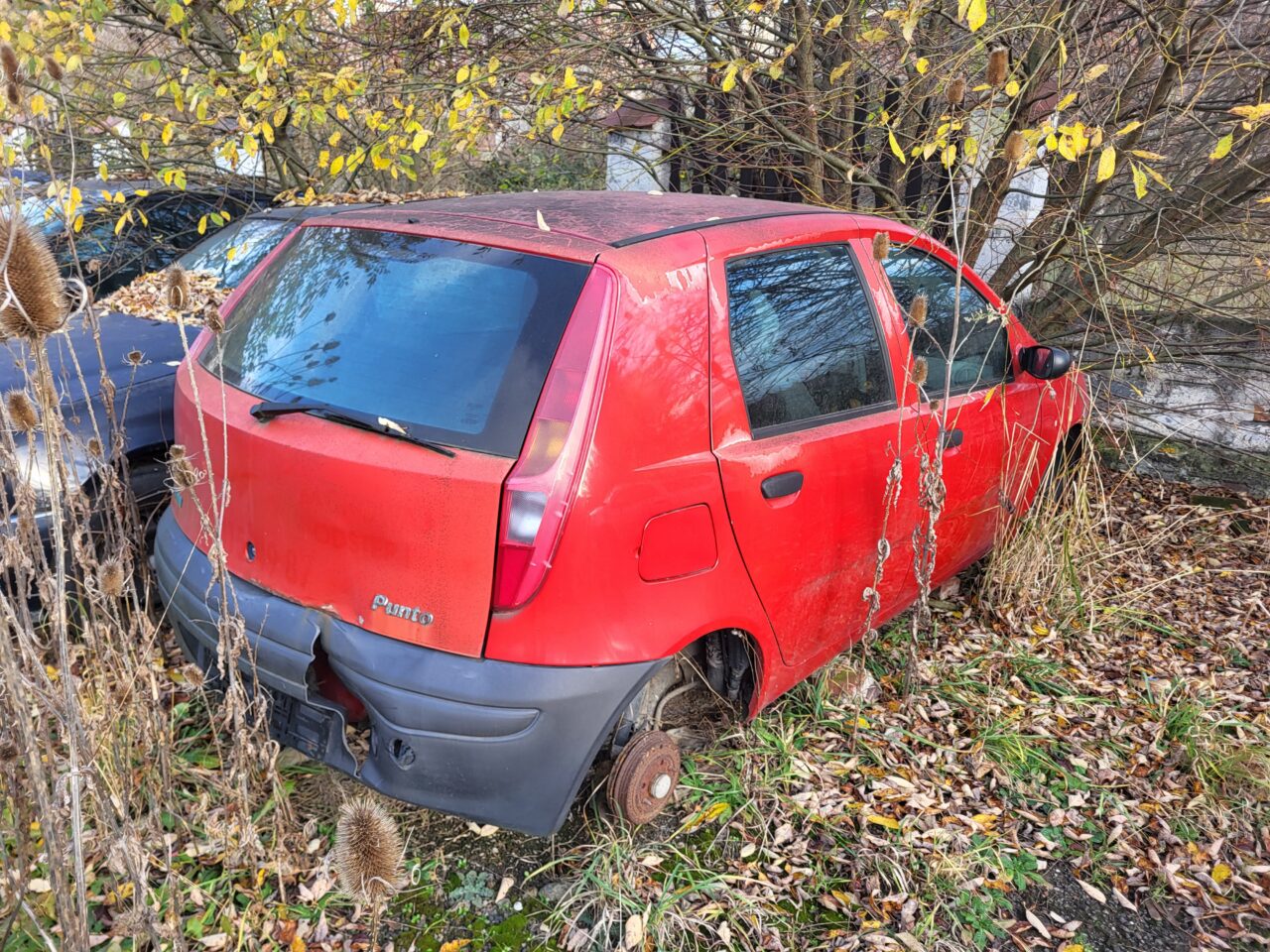 Opuszczony komis samochodowy - cmentarzysko pojazdów - ksurbex