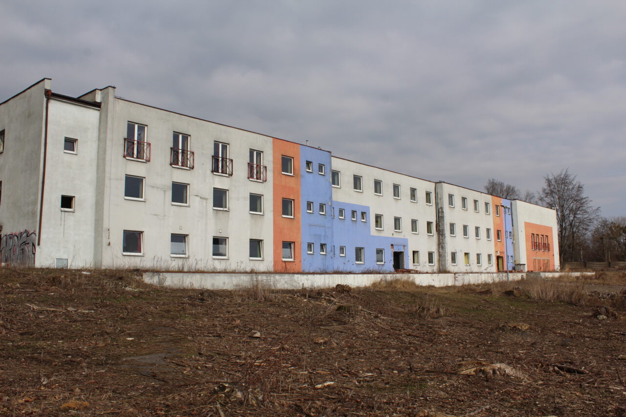 Opuszczony budynek po uniwersytecie w Chorzowie