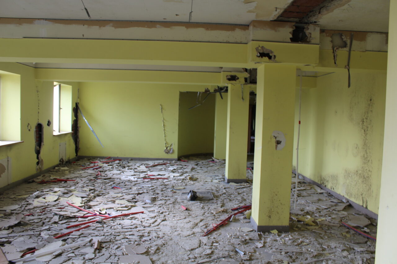 Opuszczony budynek po uniwersytecie w Chorzowie