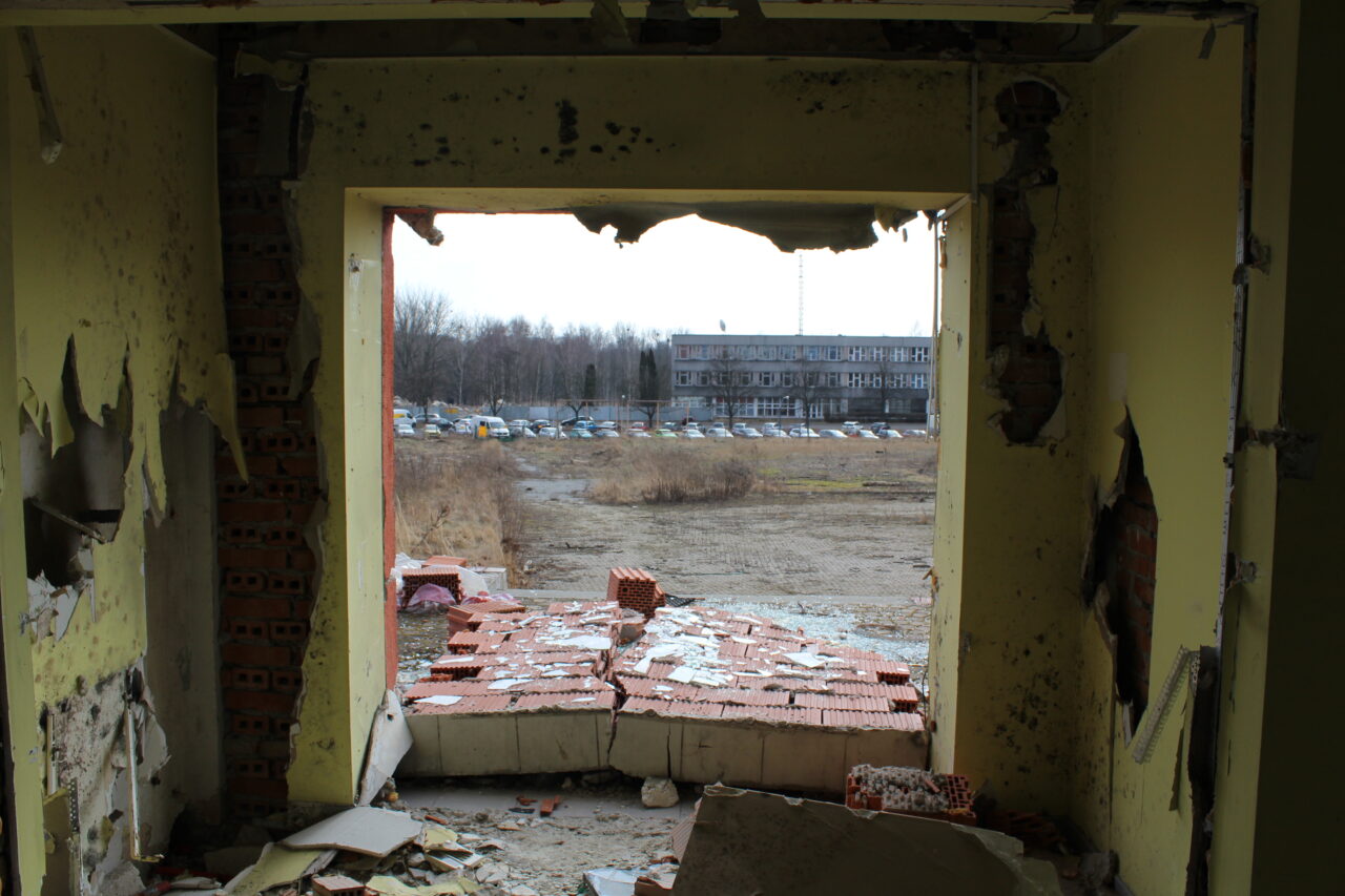 Opuszczony budynek po uniwersytecie w Chorzowie