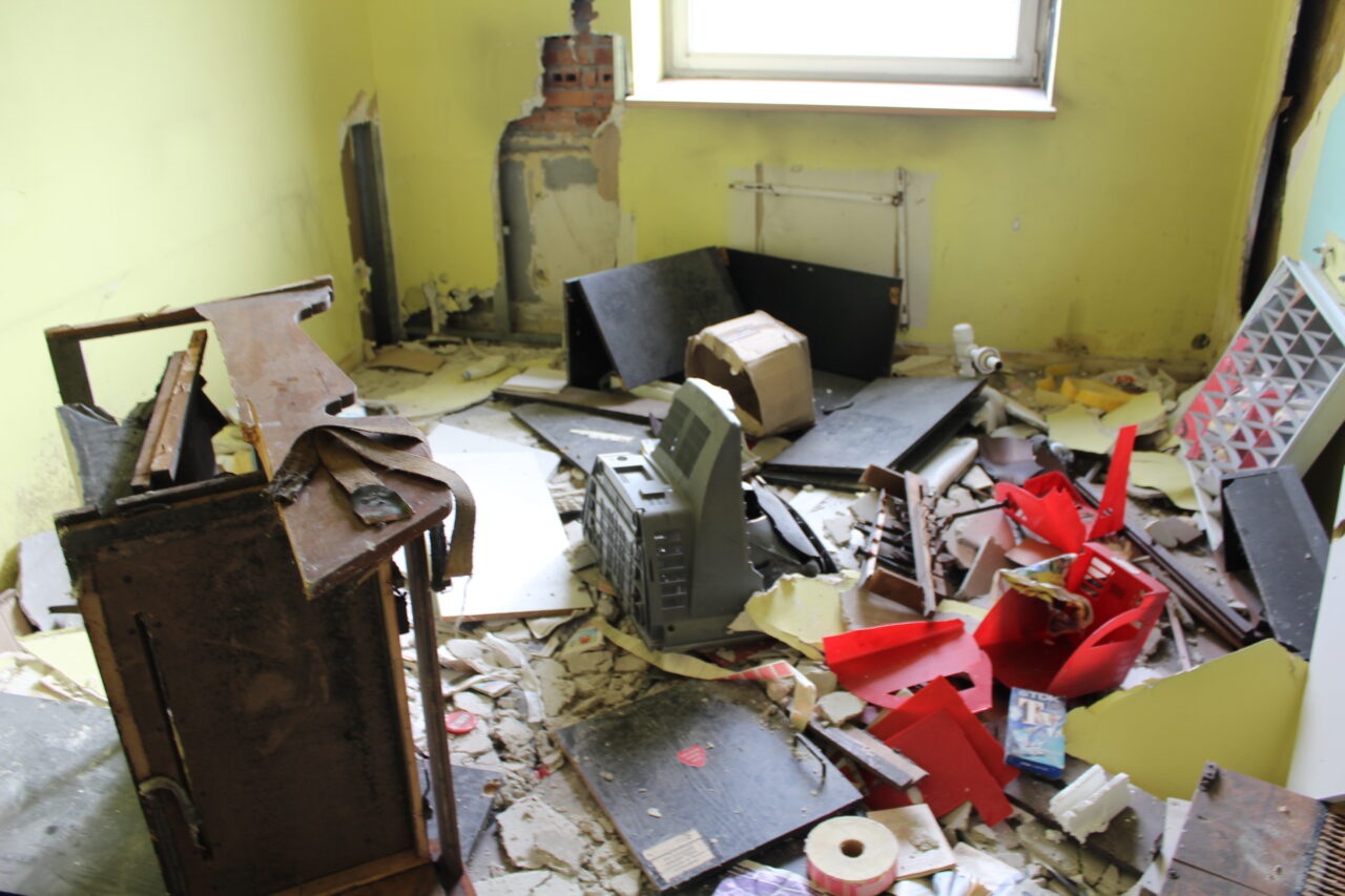 Opuszczony budynek po uniwersytecie w Chorzowie