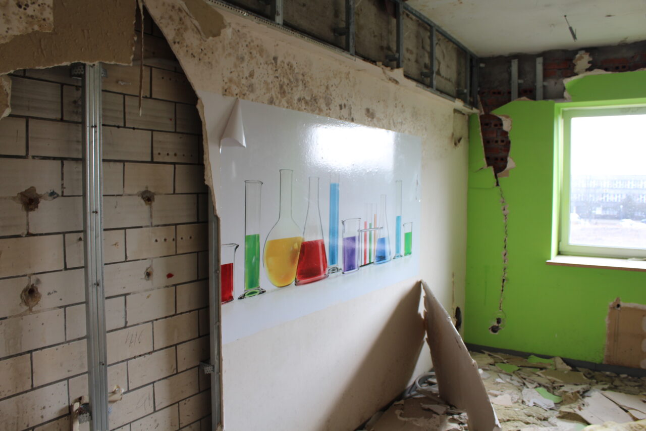 Opuszczony budynek po uniwersytecie w Chorzowie