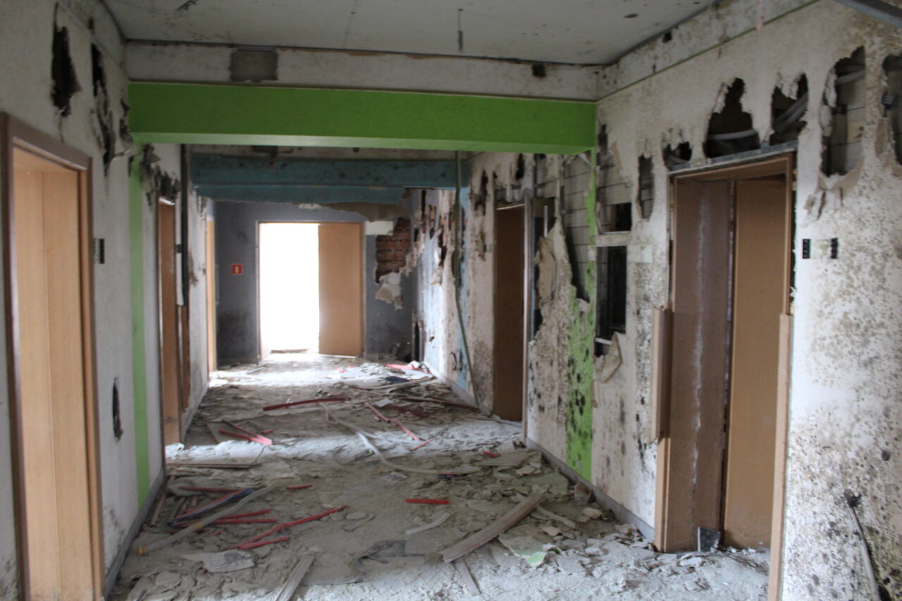 Opuszczony budynek po uniwersytecie w Chorzowie