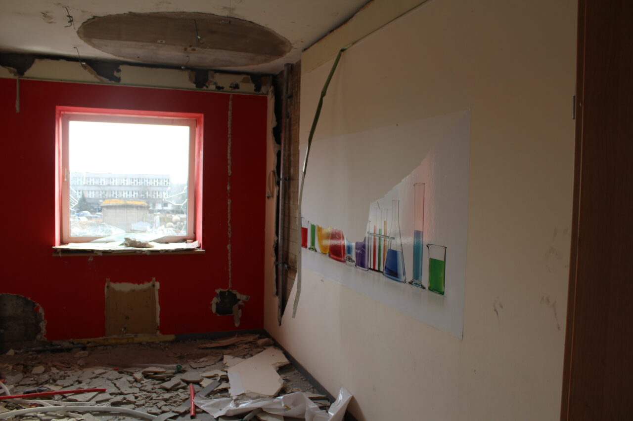 Opuszczony budynek po uniwersytecie w Chorzowie