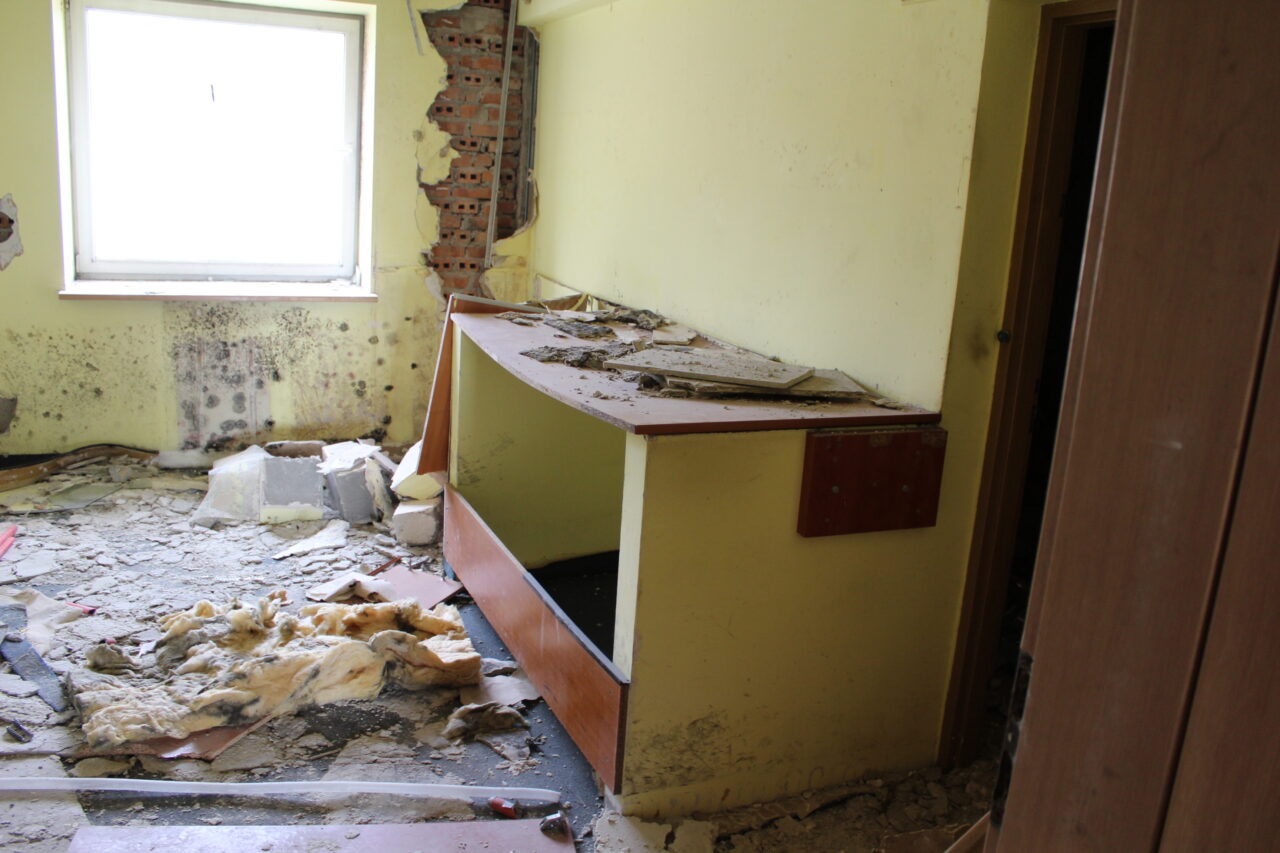 Opuszczony budynek po uniwersytecie w Chorzowie