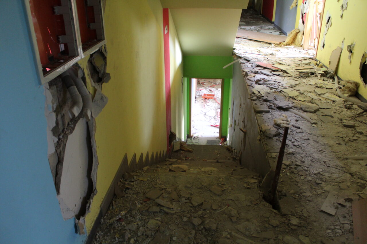 Opuszczony budynek po uniwersytecie w Chorzowie