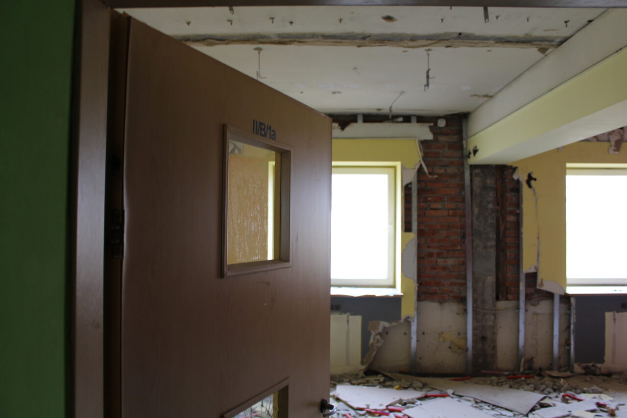 Opuszczony budynek po uniwersytecie w Chorzowie